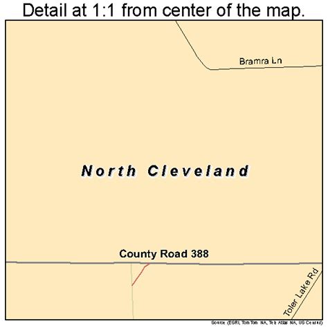 North Cleveland Texas Street Map 4851984
