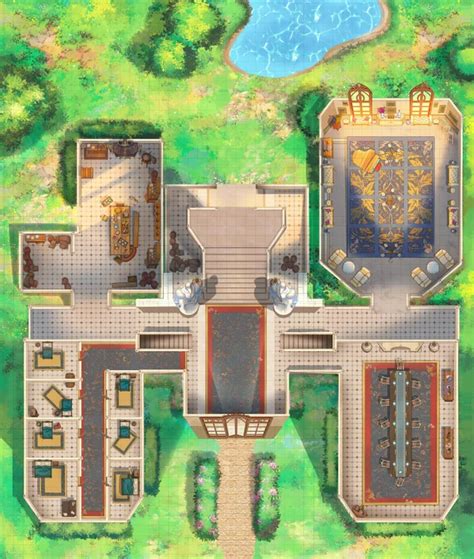 Oc Art 49x57 Two Level Mansion Map Asset Pack Link In Comments