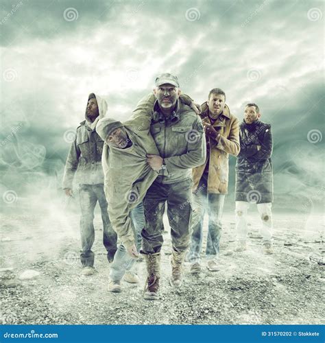 Lost Stock Photo Image Of Assist Group Fear Apocalyptic 31570202