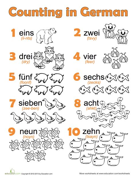 German Language Worksheets