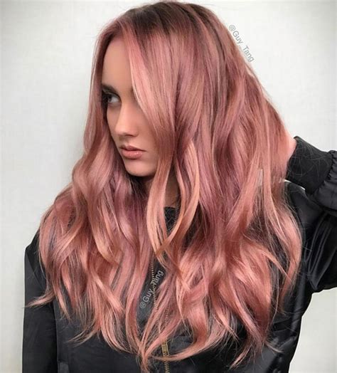 Rose Gold Hair Ideas 2111 Hair Inspiration Color Colored Hair Tips