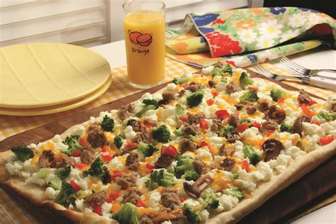 Food has been delivering recipes, cooking tips, and kitchen techniques to television audiences for more than 30 years. Breakfast Sunrise Pizza Recipe - Mr. Food Test Kitchen