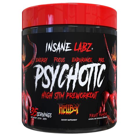 Buy Insane Labz Psychotic High Stimulant Pre Workout Powder Extreme Lasting Energy Focus And