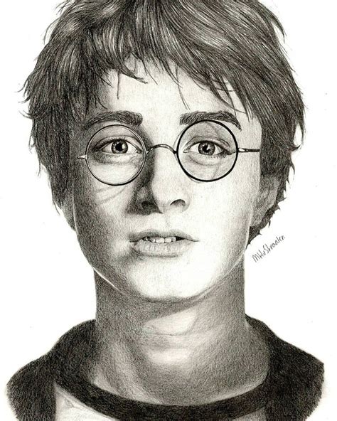 Portrait Drawing I Made Of Daniel Radcliffe As Harry Potter Harry