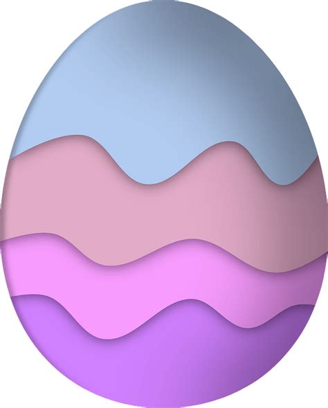 Pastel Striped Easter Egg Clipart Free Download Transparent Png