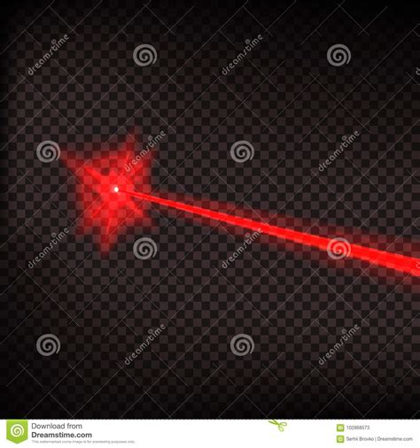 Abstract Red Laser Beam Laser Security Beam On Transparent Background