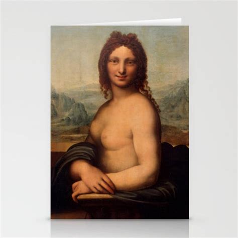 Salai Gian Giacomo Caprotti Nude Mona Lisa Stationery Cards By