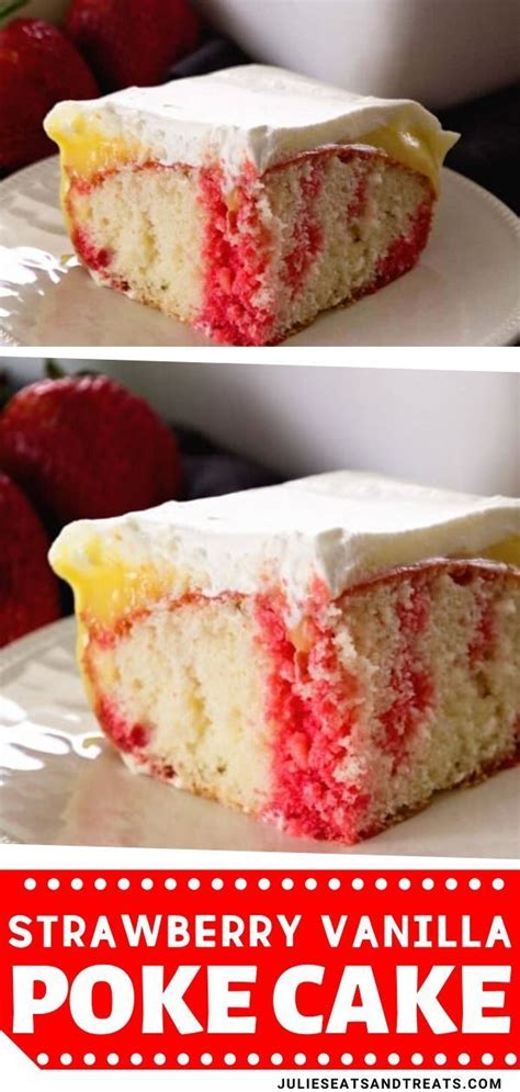 Maybe you would like to learn more about one of these? Strawberry Vanilla Poke Cake | Christmas baking, Easy ...