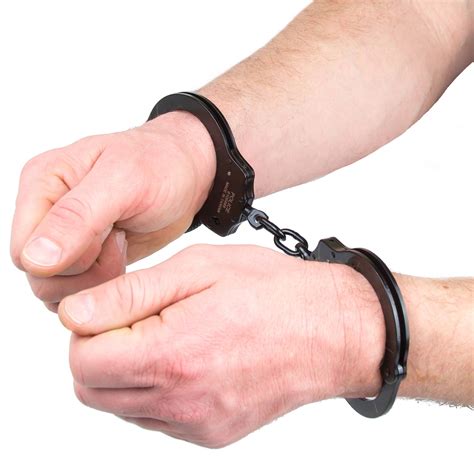 Professional Grade Handcuffs Police Double Lock Steel Metal Police