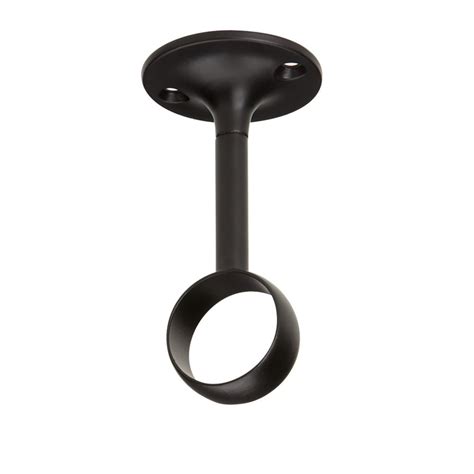 Curtain rods can be mounted to the wall, between two walls, on the ceiling, or inside the window frame. Umbra Ceiling Mount Bracket 1inch Matte Black , Set of 2 ...