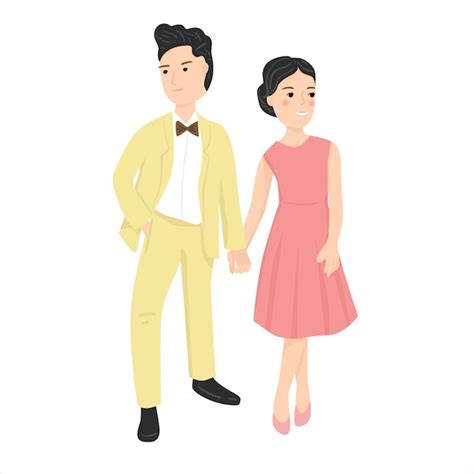 Premium Vector Couples On Romantic Date Illustration