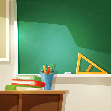Classroom Cartoon Background