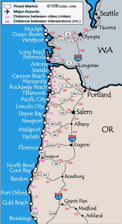 Camping Oregon Coast Map Secretmuseum