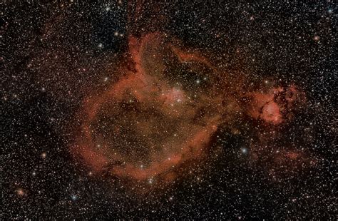 Ic 1805 Heart Nebula Rastrophotography
