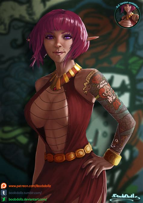 Tattoed Pinup By Boobdollz Hentai Foundry