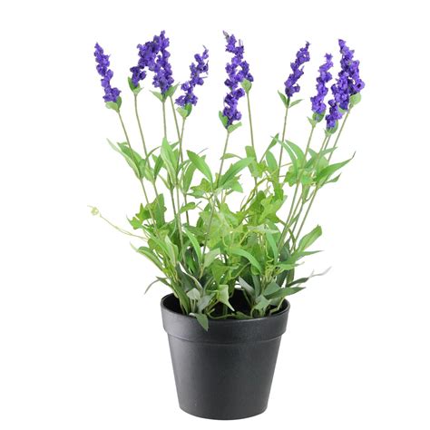 18 Potted Artificial Flowering Lavender Plant