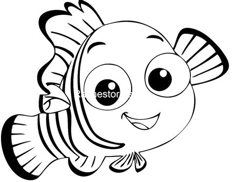 Nemo Outline Drawing Free Download On Clipartmag Images And Photos Finder