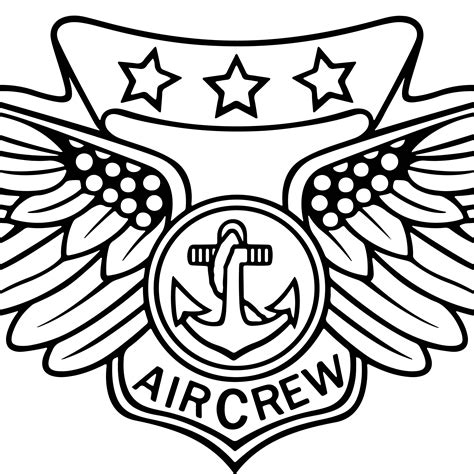Navy Combat Air Crew Insignia Vector File Svg Engravingdi Inspire