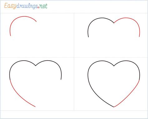 How To Draw A Heart Shape Step By Step For Beginners