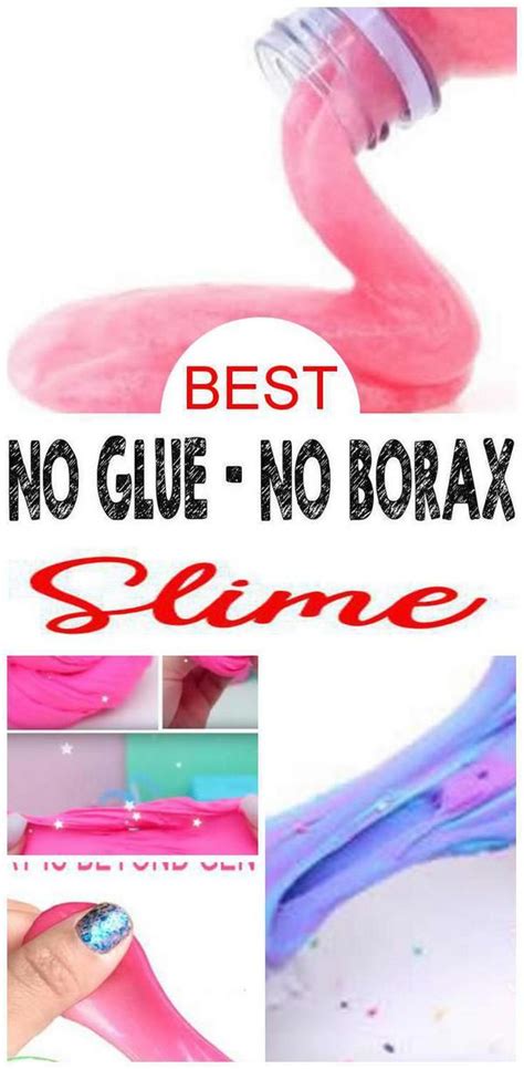 Stir the glue and starch mixture really well to make sure that it's all mixed. DIY Slime NO Glue Recipes | How To Make Homemade Slime WITHOUT Glue or Borax | Easy & Fun ...
