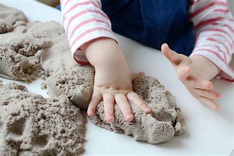 How To Make Kinetic Sand For Sensory Play Brightly