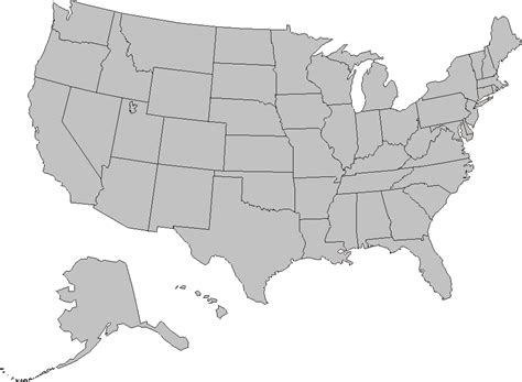 Editable United States Map