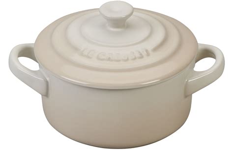 Le creuset stoneware mini round cocotte mini tiny petite volcanic flame one chip. Le Creuset Stoneware Mini Round Cocotte - Meringue PG1160 ...