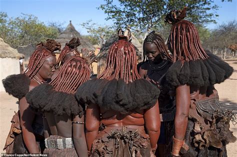 Namibia S Isolated Himba Tribe Use Bright Clay To Create Incredible Hairstyles And Make Up