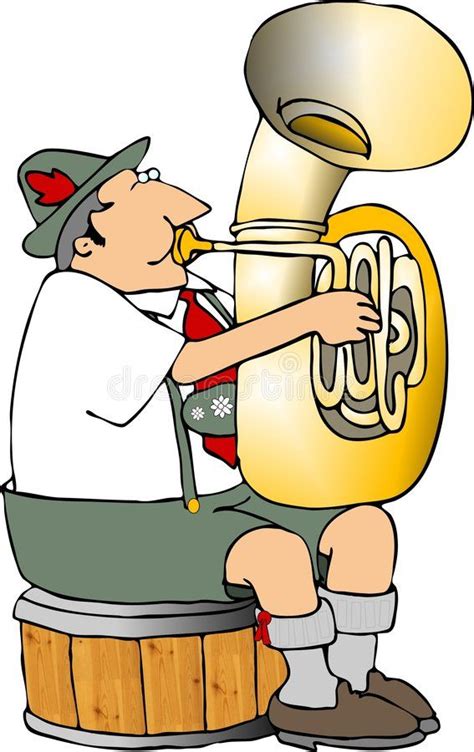 German Tuba Player Stock Illustration Illustration Of Germany