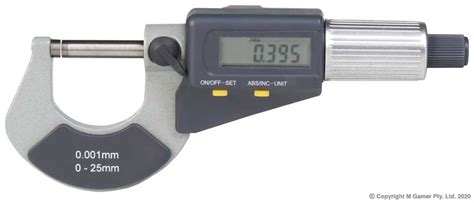 Accud Dual Scale Digital Outside Micrometers Gamer