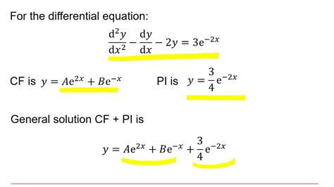 Mei Core Pure Second Order Differential Equations 2 5 Youtube