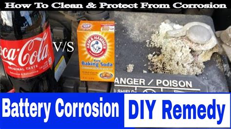 How To Clean Battery Corrosion With Baking Soda Youtube
