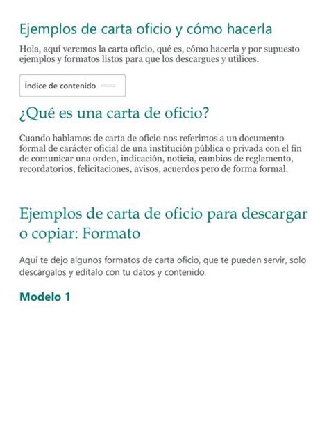 Carta Oficio ¿qué Es Ejemplos ¿cómo Hacerla Cartasymodelos22 Udocz