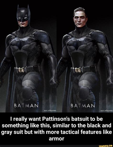 I Really Want Pattinsons Batsuit To Be Something Like This Similar To The Black And Gray Suit