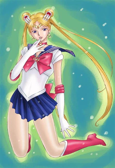 Safebooru Bishoujo Senshi Sailor Moon Blonde Hair Blue Eyes Boots Bow Choker Earrings Gloves