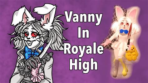 I Made Vanny In Rh And Drew Her Royale High Fnaf Speedpaint Youtube