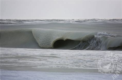 Surfer Photographs Frozen Waves Breaking On The Island Of Nantucket