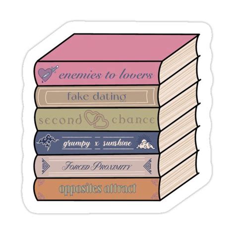 Romance Book Tropes Sticker For Sale By Elleshaemiller1 In 2023 Stickers Romance Books