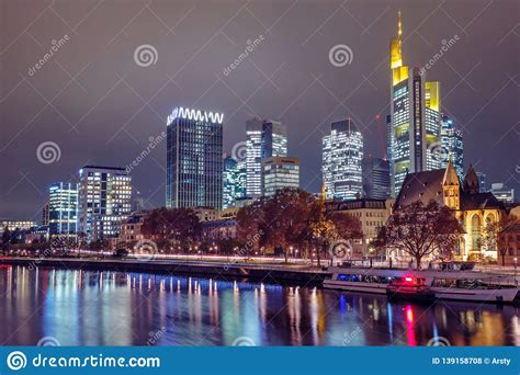 Skyline Of Frankfurt Am Main Germany Stock Photo Image Of