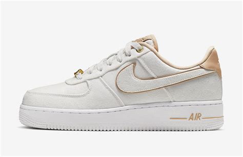 In other nike news, a new air max 90 features a gold chain and pendant. Nike Air Force 1 Lux White Metallic Gold Bio Beige 898889 ...