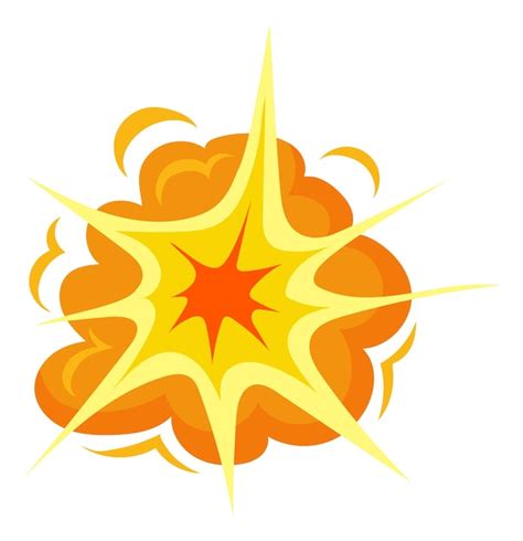 Premium Vector Bang Effect Cartoon Boom Explosion Fire Blast Icon