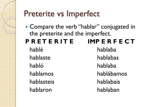 Explain The Difference Between The Preterite And The Imperfect Hot Sex Picture