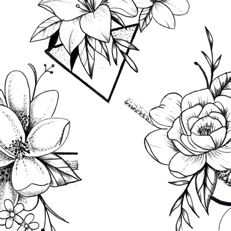 Flower lineart flowers background floral nature decoration ornament decorative decor ornate lineart flower free vector we have about (13,288 files) free vector in ai, eps, cdr, svg vector. 5 geometric flowers line work tattoo design - Tattoo ...