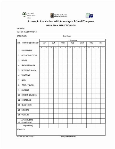 As a result, vehicles registered in texas are required to pass an annual inspection to ensure compliance with safety standards. 30 Daily Vehicle Inspection form Template in 2020 | Templates, Vehicle inspection, Checklist ...