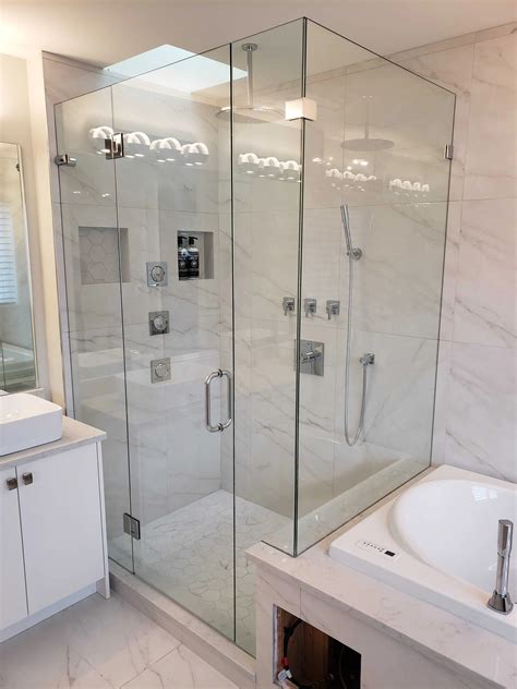how to install a shower glass door best design idea