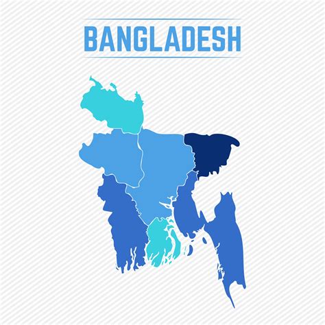 Bangladesh Detailed Map With Regions 2322896 Vector Art At Vecteezy