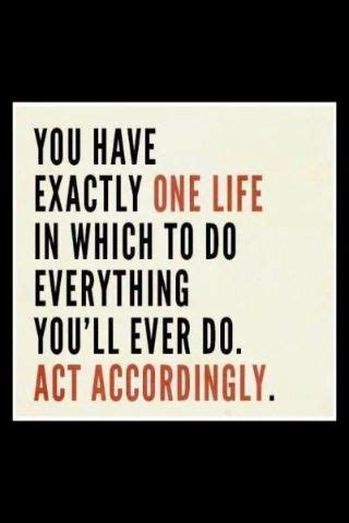 Explore our collection of motivational and famous quotes by authors you accordingly quotes. Act accordingly... | Words, Words quotes, Cool words