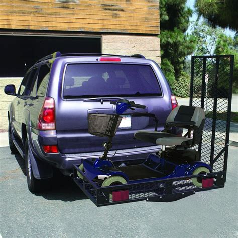 500 Lbs Folding Strong Loading Ramp Wheelchair Carrier Electric