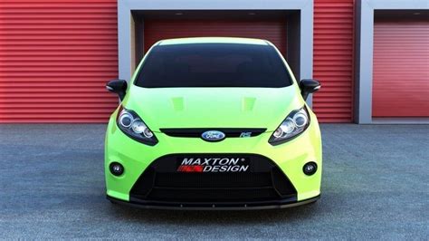 Front Splitter Rs Look Bumper Ford Fiesta Mk7 Textured Our Offer