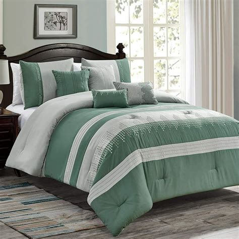 Sapphire Home Luxury 7 Piece Fullqueen Comforter Set With Shams